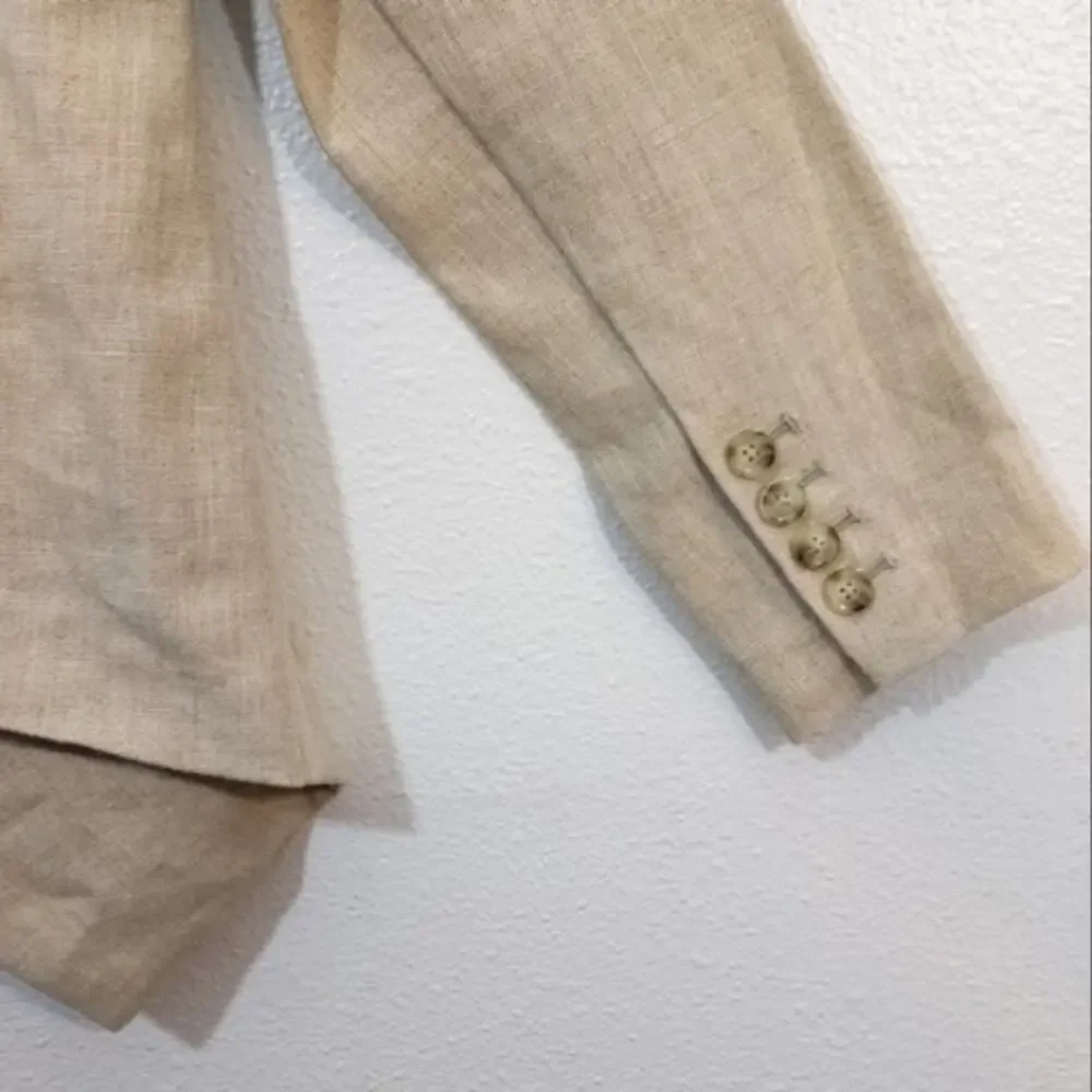 New Michael Kors Hemp Linen asymmetrical jacket NWT 8